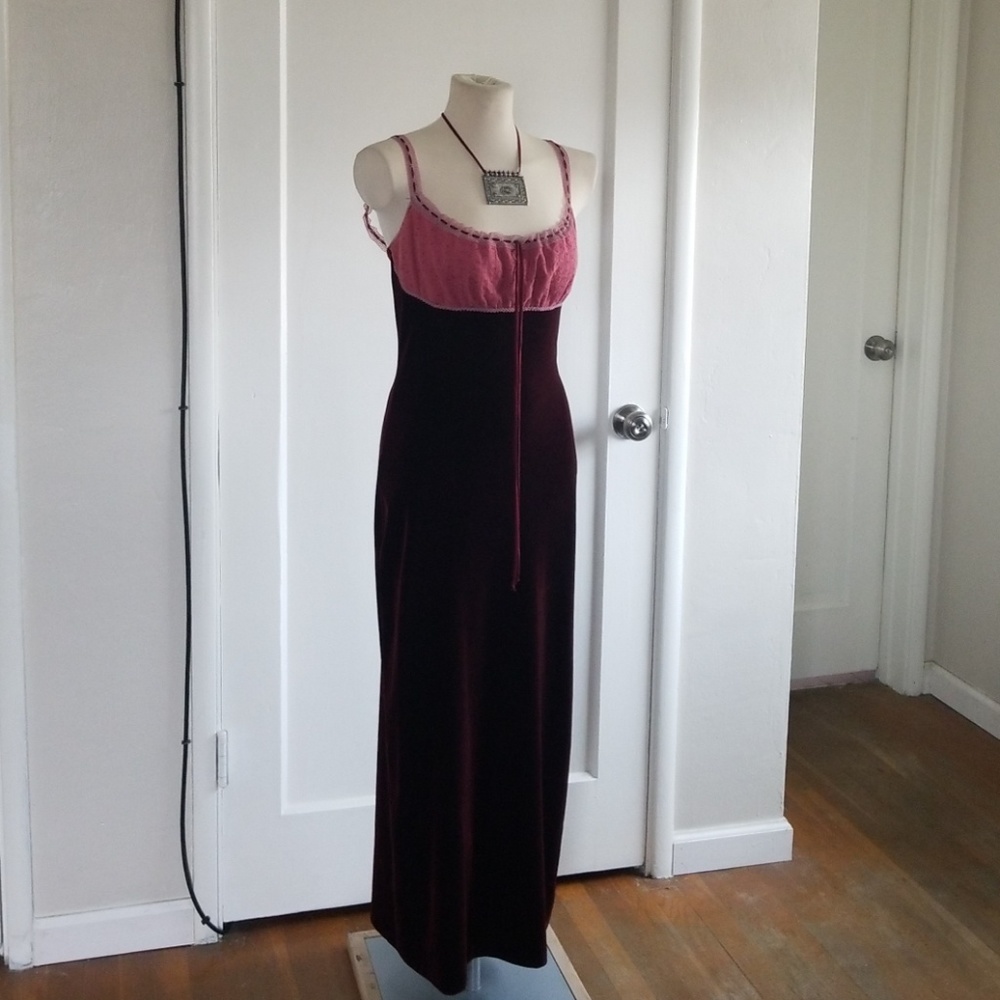 BETSY JOHNSON vintage velvet dress